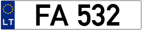 Trailer License Plate